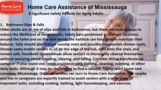 8 Significant Safety Hazards for Aging Adults