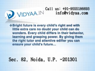 Private tuitions in Noida