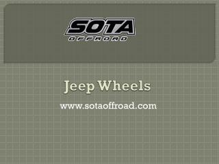 Jeep Wheels - www.sotaoffroad.com