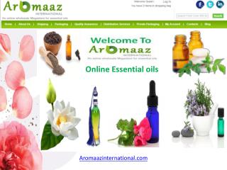 All Types of organic oils @ Aromaaz International
