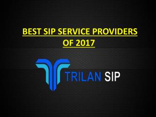 Best SIP Trunking Solutions 2017