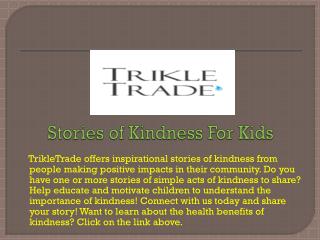 Stories of Kindness For Kids
