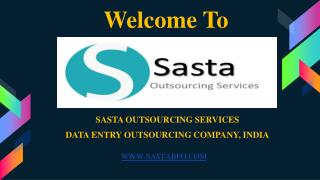 Outsource Offline Data Entry Services I Sasta Outsourcing Services