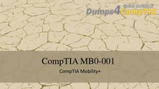 MB0-001 - CompTIA Questions Dumps PDF and Testing Engine