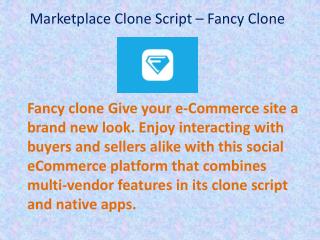 Marketplace Ecommerce Clone Script - Fancy clone