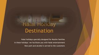 Halal holiday destinations