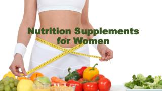 Know About Nutritions for Women's Health