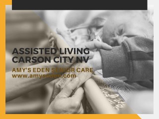 Assisted Living Carson City NV | Amy's Eden Senior Care