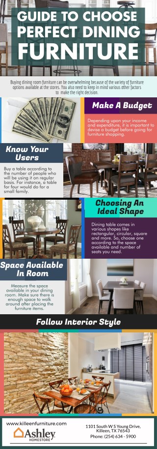 Guide To Choose Perfect Dining Furniture