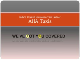 India's Trusted Outstation Taxi Partner | AHA Taxis