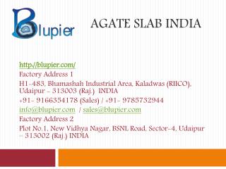 Agate Slab India