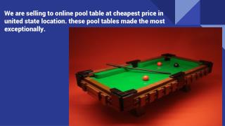 Cheapest Pool Table
