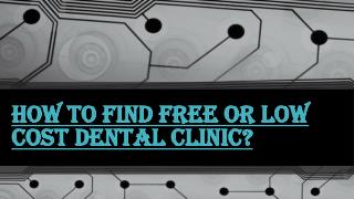 Various Options to Find a Free Dental Clinic