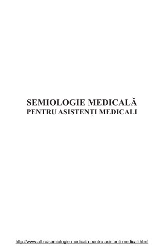 PDF Semiologie medicală asistenti