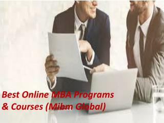 Best Online MBA Programs & Courses development of the country