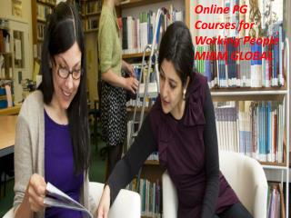 Online PG Courses for Working People MIBM GLOBAL