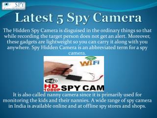 5 latest Spy Hidden Camera l Pinhole Camera