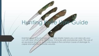 Hunting Knife User Guide
