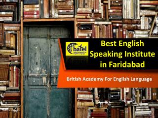 Best English Speaking Institute in Faridabad