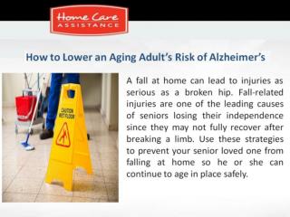 How to reduce the risk of fall related injuries