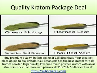 Quality Kratom Package Deal