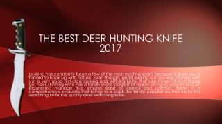 The Best Deer Hunting Knife 2017