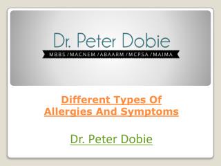 Different Types Of Allergies And Symptoms
