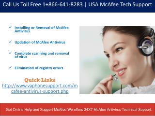 McAfee Antivirus Customer Support Phone Number