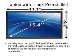 Laptop with Linux Preinstalled