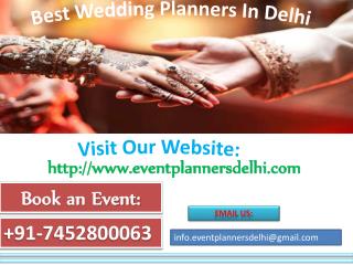 Best Wedding Planners in Delhi