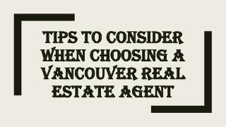 Points to Consider Before Choosing a Real Estate Agent