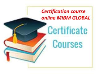 Certification course online MIBM GLOBAL