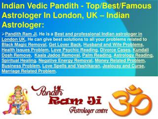 Indian Vedic Pandith - Top/Best/Famous Astrologer In London, UK – Indian Astrologer: