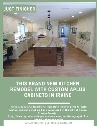 Irvine Kitchen Remodel with custom cabinets