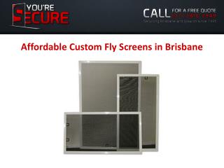 Affordable Custom Fly Screens in Brisbane