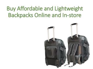 Buy Backpacks Online