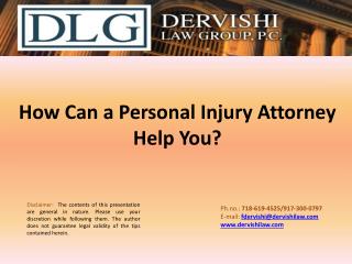 How Can a Personal Injury Attorney Help You?