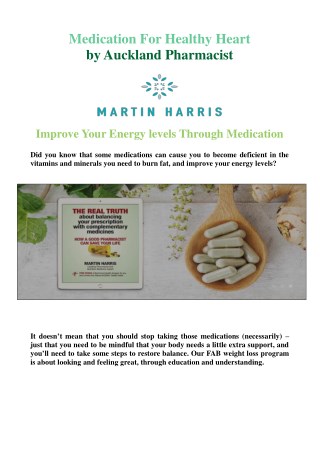 Medication For Healthy Heart by Auckland Pharmacist - Martin Harris