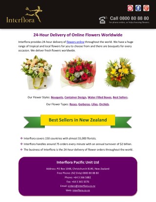 24-Hour Delivery of Online Flowers Worldwide