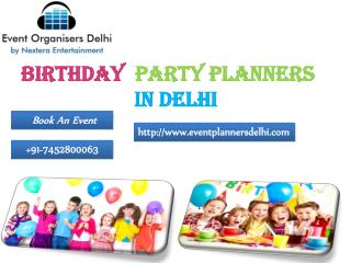 Birthday Party Planners in Delhi