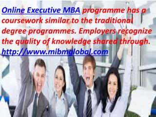 Our online EMBA programme and Online Executive MBA