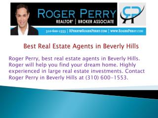 Best Real Estate Agents in Beverly Hills