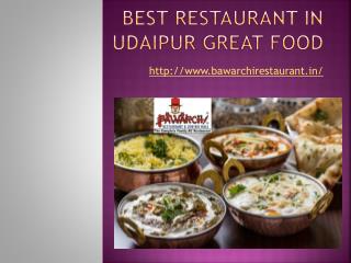 Best Restaurant in Udaipur Great Food