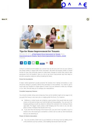 Tips for Home Improvement for Tenants