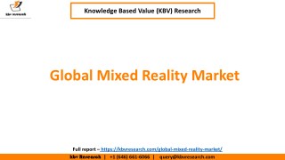 Global Mixed Reality Market Size and Share (2017-2023)