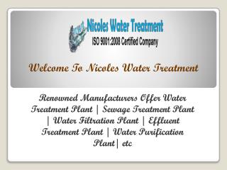 Waste Water Treatment Plant in Delhi