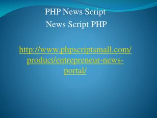 PHP News Script, NEws Script PHP