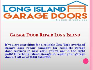 Garage Door Repair Long Island