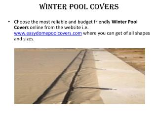 In Ground Pool Covers