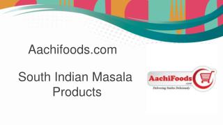 Buy South Indian Masalas Online